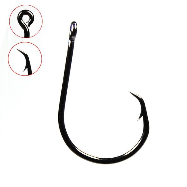 

fishing hooks [20pcs] inline circle hook for high carbon steel saltwater fishhook # 1 1/0 2/0 3/0 4/0 5/0 6/0 7/0 8/0 [yg8209]