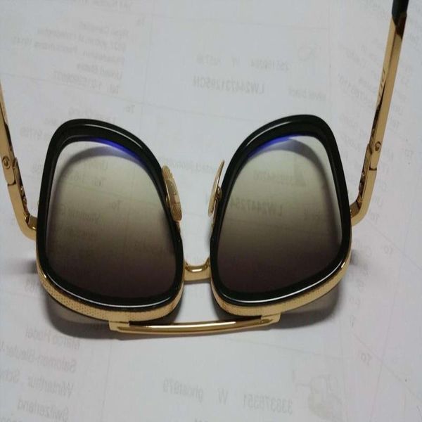 

shaded sol square sunglasses black gold/brown mens 2030 sun vintage mens de gafa sunglasses new with glasses box tfnbe, White;black