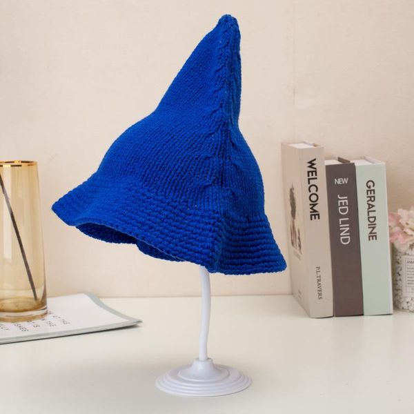 

beanies fashion wild lady fisherman hat autumn and winter warm basin pointy knit hats for women