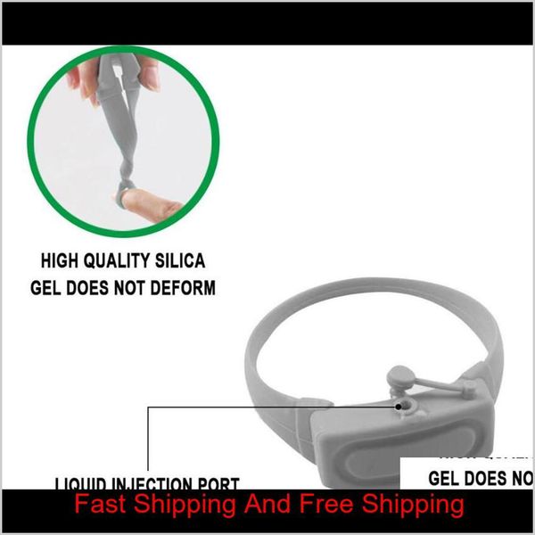 

new home hand sanitizer disinfectant sub-packing sile bracelet wristband hand dispenser wearable hand sanitizer qylrhn bdenet