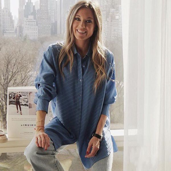 

new striped silk shirt women long sleeve button up loose casual offfice lady shirts 2021 chic elegant camisas mujer autumn blouse rvtu, White