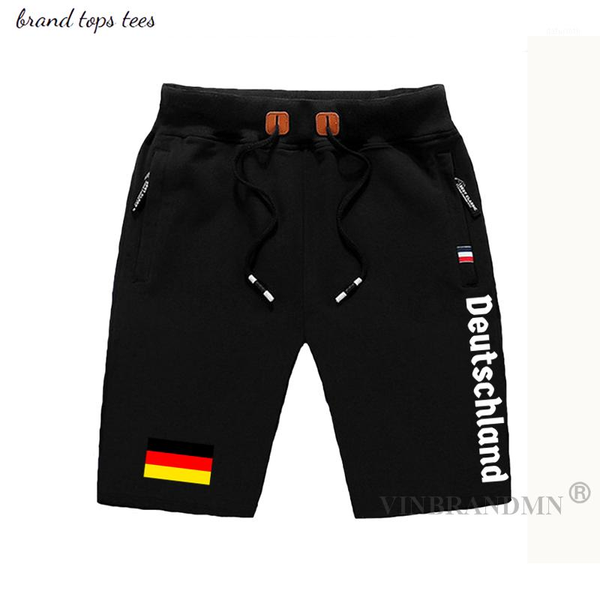 

men's shorts germany deutschland mens beach board flag workout zipper pocket sweat bodybuilding 2021 cotton german de, White;black
