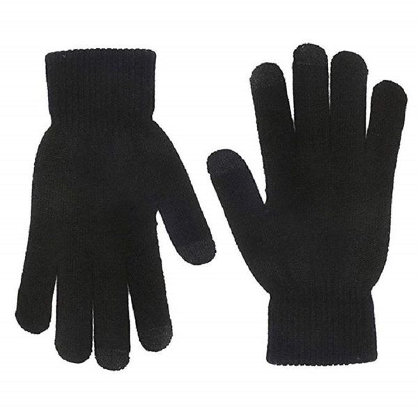 

fingerless gloves touch screen winter men and women knitted warm, Blue;gray