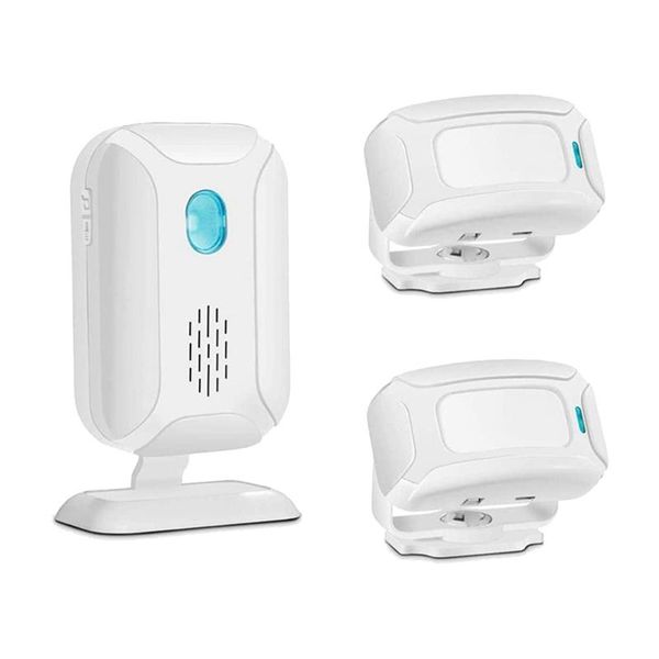 

wireless alarm doorbell pir store welcome entry chime home security driveway alarm infrared detector door bell