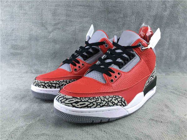 

jumpman 3 3s shoe red chi mens basketball shoes7s3b