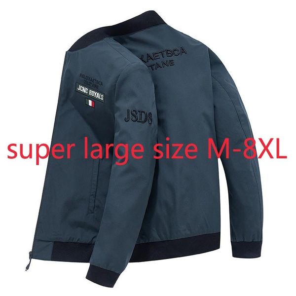 

men's jackets 2021 arrival suepr large spring jacket men black casual coat mandarin collar loose plus size mlxl2xl3xl4xl5xl6xl7xl8xl, Black;brown