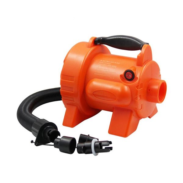 

inflatable pump electric air 800w with 3 nozzles inflator for mattress boat bed pool swim ring tent toy