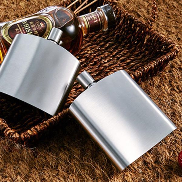 

hip flasks 1pc stainless steel flask camping outdoor portable mini