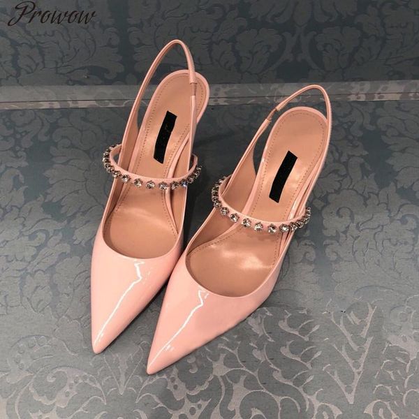 

prowow gladiator women luxury sandals crystals summer shoes woman pumps sandalias mujer black high heels chaussures femme