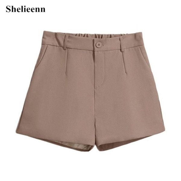 

women's shorts 2021 summer high waist women wide leg short pants korean style fashion office lady elegant woman clothes, White;black