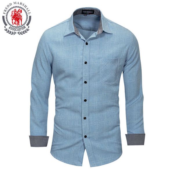 

fredd marshall brand shirt men casual shirts camicia uomo pure cotton mens dress camisas para hombre spring camisa masculina 167 210527, White;black