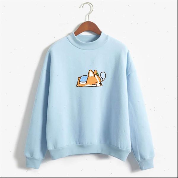 

shiba inu" sweatshirt cartoon shiba inu hoodie pastel kawaii sweatshirt shiba inu sleeping hoody drop shipping, Black