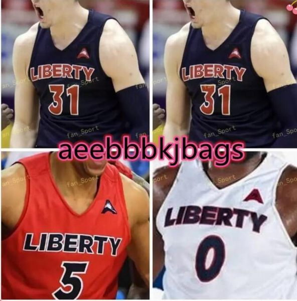 

ncaa college liberty flames basketball jersey 5 keenan gumbs 10 elijah cuffee 11 georgie pacheco-ortiz 15 zach farquhar custom stitched, Black
