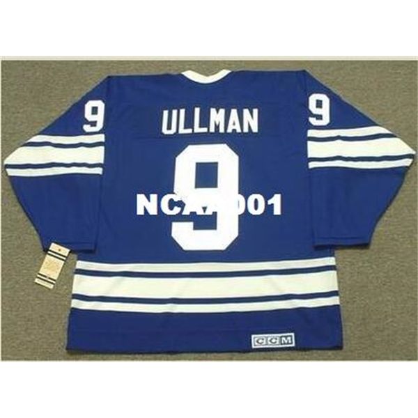 

001s #9 norm ullman toronto maple leafs 1968 .1969 ccm vintage awayretro hockey jersey or custom any name or number retro jersey, Black