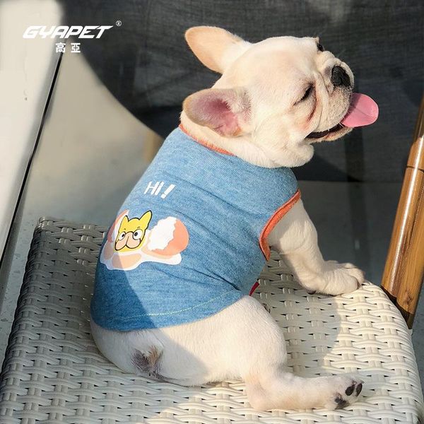 

dog apparel pet clothes two-legged blue vest
