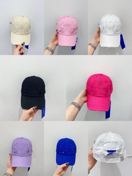

2021 fashion baseball caps designer caps hats hole wash water pure cotton sun hats casual hat spring autumn breathable ball cap, Blue;gray