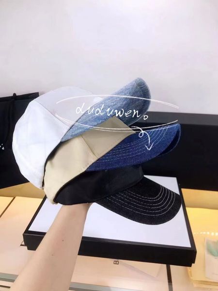 

fashion jean ball caps embroidery letter big c women cotton adjustable sport golf hats color option bucket hat beanie casquette 2c selection, Blue;gray