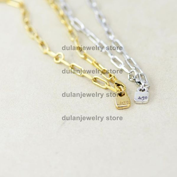 

chains trend fashion 925 sterling silver/ordinary chain & small tag each other/premium quality european spanish styles