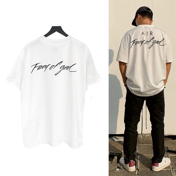 

2021 brand sports leisure short sleeve oversize fashion women/men 100% cotton tee streetwear black/white t shirts 5z5v, White;black