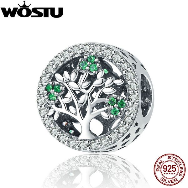 WOSTU 2019 New 925 Sterling Silver Tree for life Charm Bead fit Bracciale di marca originale Moda gioielli in argento regalo CQC919 Q0531