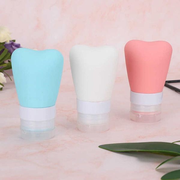 

3pcs 55ml portable mini soft silicone liquid bottle shampoo container travel set