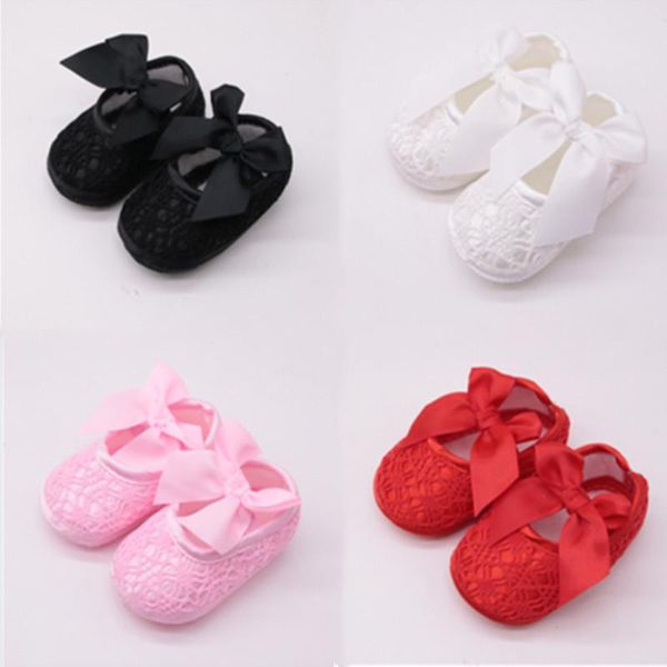 

first walkers 2022 bow knot baby shoes girl soft comfortable bottom non-slip fashion crib