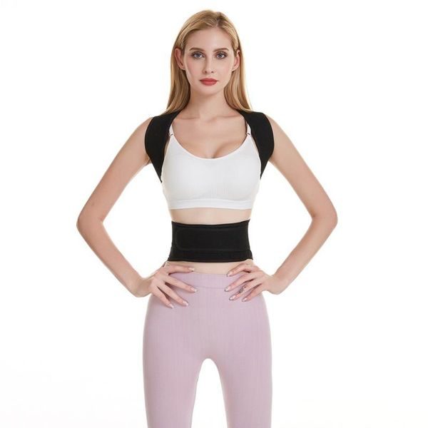 

back support orthosis belt posture sportswear & accessories sports safety, Black;blue
