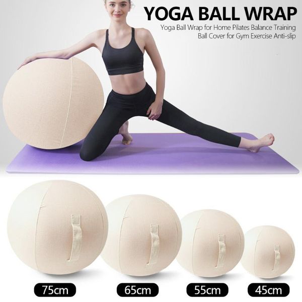 

yoga balls stability ball cover training wrap for home pilates gym exercise anti-slip 45/55/65/75cm