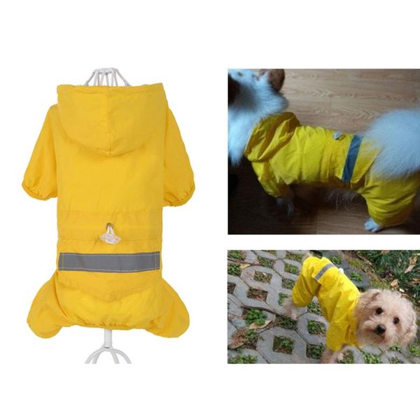 

dog apparel pet supplies 2021 lovely waterproof cat raincoat breathable puppy reflective hooded rain coat jacket