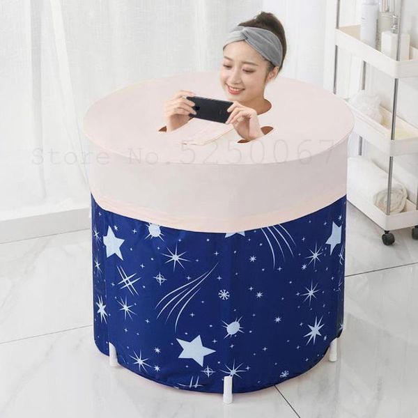 

bathing tubs & seats bath barrel folding household thickened children artifact