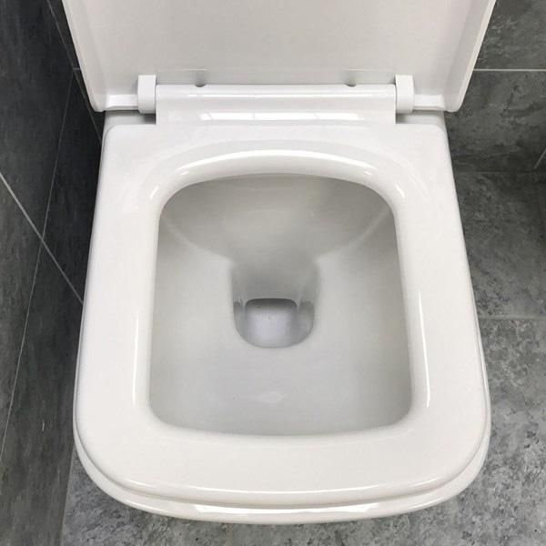 

lber white square toilet seat soft close quick release wrapover fix ncg 199