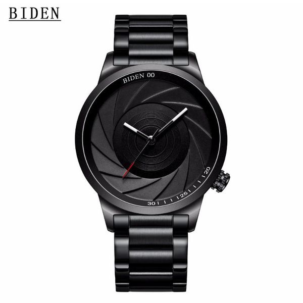 

wristwatches luxury men watches stainless steel quartz analog creative dial zegarek meski, Slivery;brown