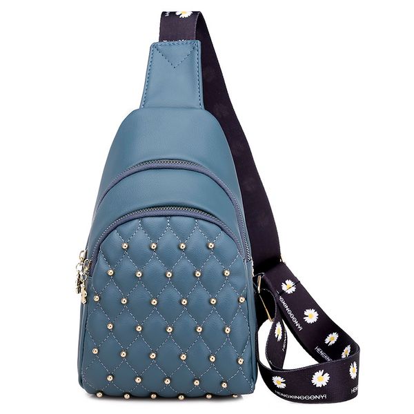 

crossbody bags for women solid color rivet pu leather women's shoulder messenger bag bags for women 2020 waist bag sac a main c0225