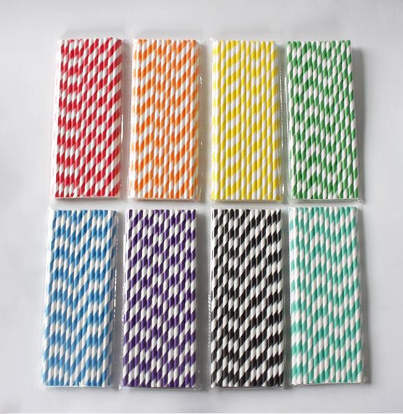 

multi colors paper drinking straws birthday wedding party event hawaiian holidays luau sticks ktv drinking straws 9922