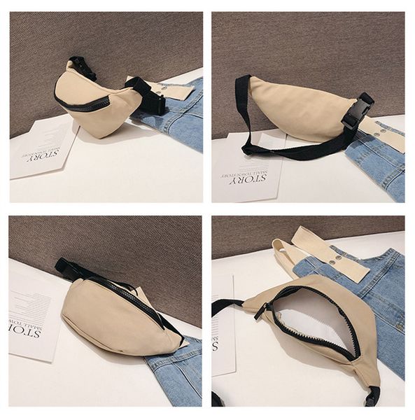 

fashion zipper nylon casual outdoor traveling walking waist bag 6 colour