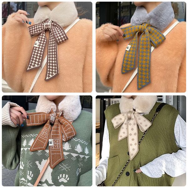 

new korean imitation rabbit hair scarf for female students in autumn and winter, Blue;gray