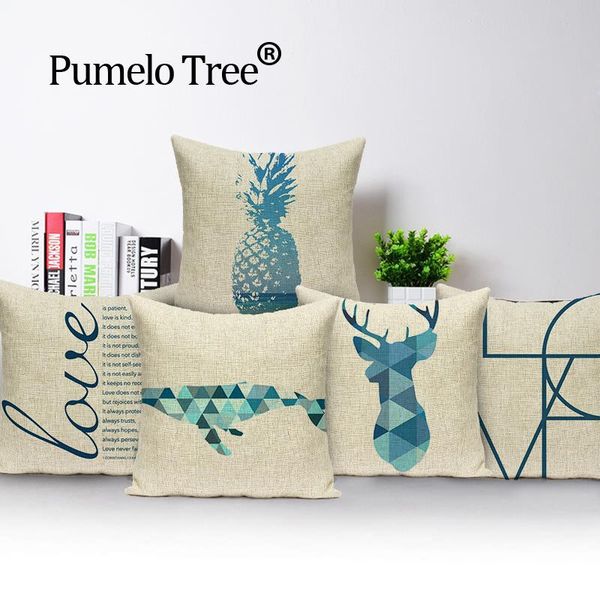 

cushion/decorative pillow geometric blue throw pillows cushions decorative cover cushion arrow nordic simple home custom