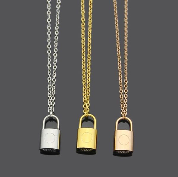 

fashion lock pendant initial letter necklace bracelet earrings for lady mens and women party wedding lovers gift stainless steel jewelry set, Silver