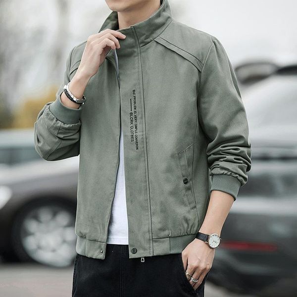 

men's jackets jacket spring and autumn denim casual 2021 fall tooling clothes, Black;brown