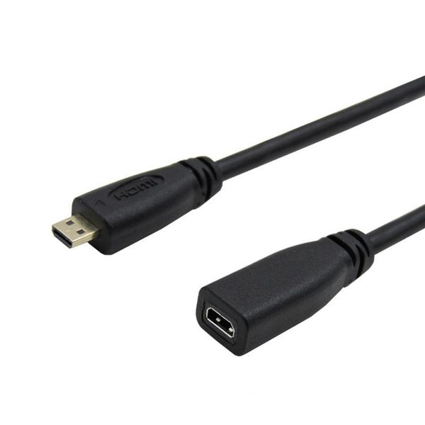 

micro audio video cable type d microhdmi male to micro- female extension cable for camcorder camera
