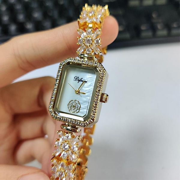 

wristwatches iced out wrist watches ladies full diamonds band women zircon watch style others hip hop diamond quartz, Slivery;brown