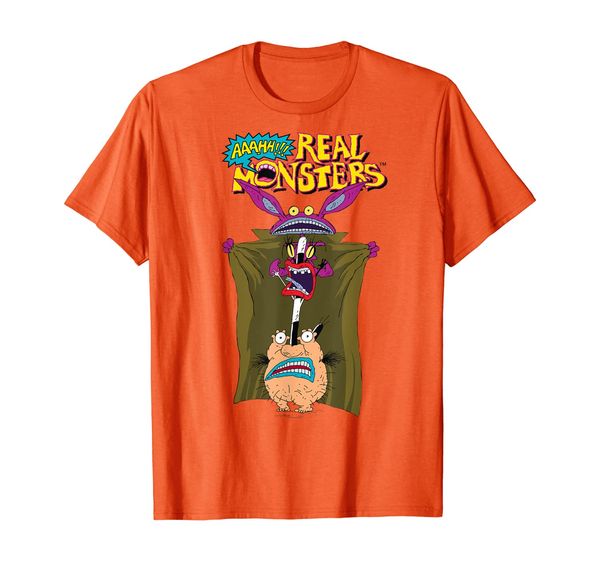 

nickelodeon aaahh real monsters trench coat disguise t-shirt, White;black
