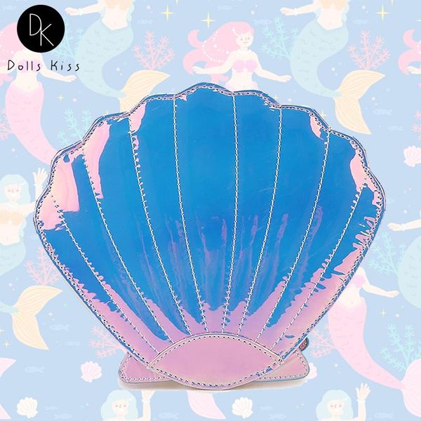 

evening bags colorful laser shell shape chain shoulder bag for women fashion purses and handbags young girls crossbody casual clutch 2021