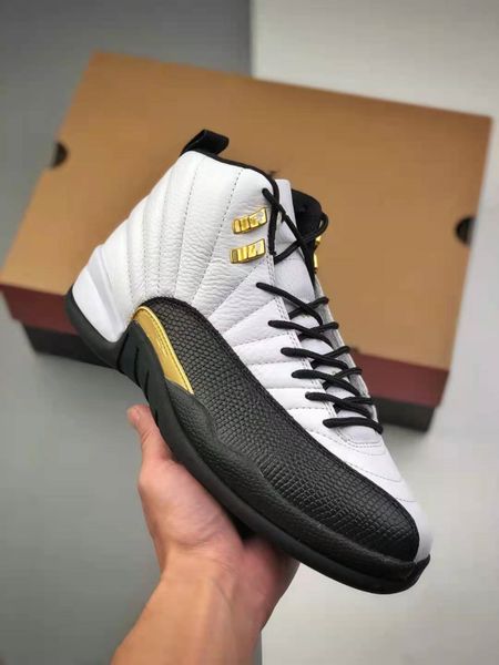 

basketball shoes for men sports 12 high help black and white gold size 40-46