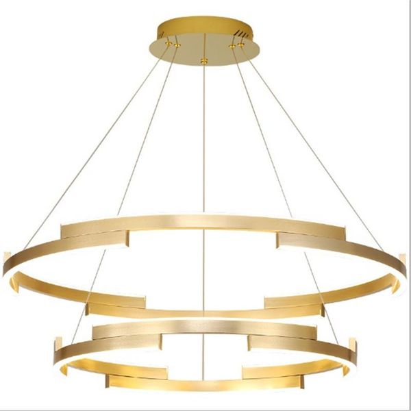 

pendant lamps style living room golden chandelier creative personality nordic post-modern light luxury round