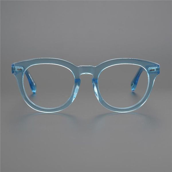 

fashion sunglasses frames cary grant retro vintage round crystal eye glasses reading spectacle designer eyeglasses eyewear ov5413 myopia, Black