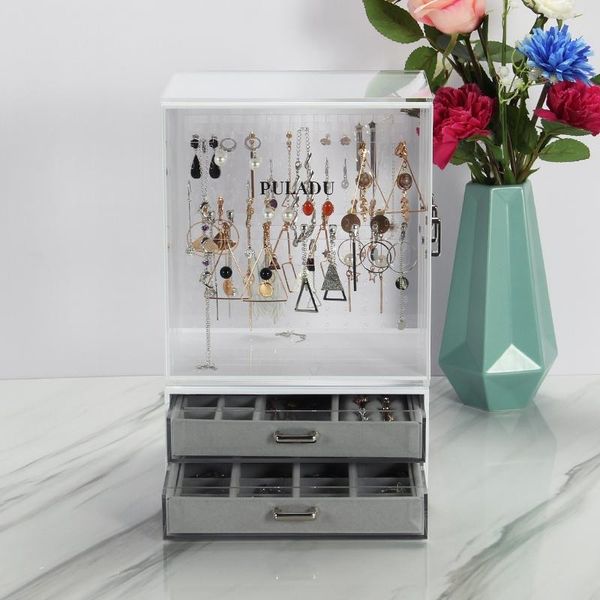 

bathroom storage & organization acrylic cosmetic box transparent drawer dresser rack deskeuropean jewelry