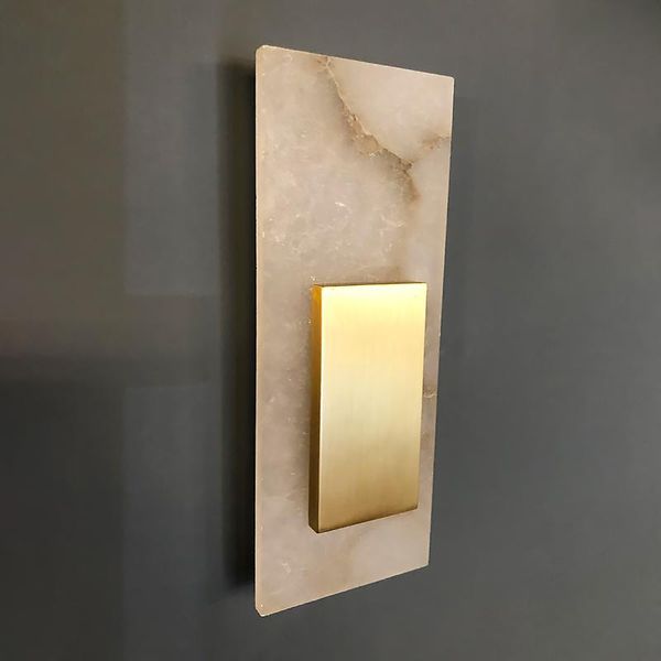 

wall lamp postmodern marble all copper simple living room dining hall aisle entrance