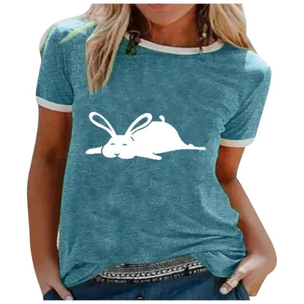 

women's t-shirt t-shirts vintage casual loose print splicing round neck short sleeve xladies elegant roupa feminina, White