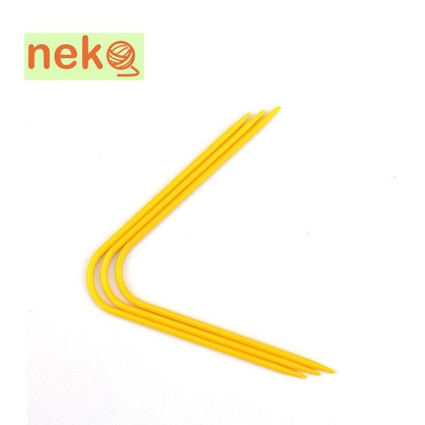 

neko plastic curved double pointed needle for sock, Black